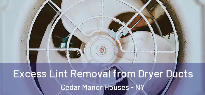 Excess Lint Removal from Dryer Ducts Cedar Manor Houses - NY